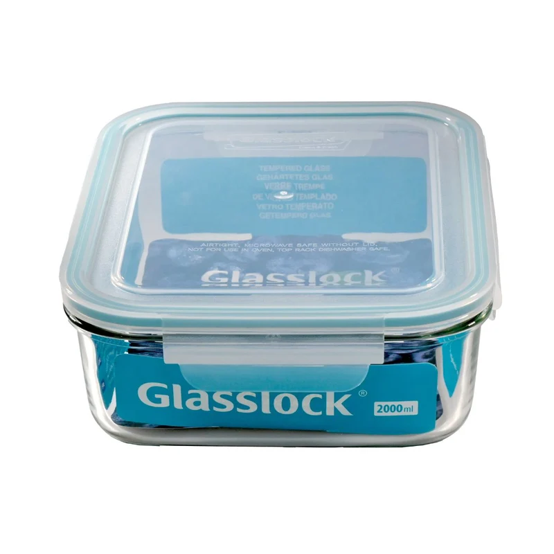 Recipientes herméticos de cristal rectangulares Glasslock