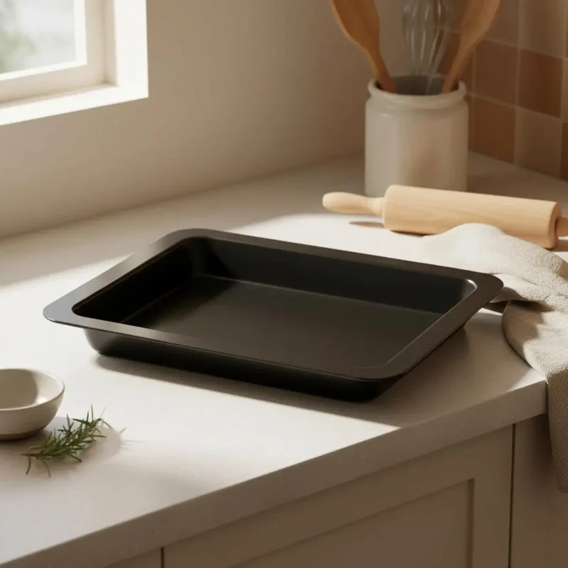 BANDEJA HORNO 36X24X4CM SWEET GREY
