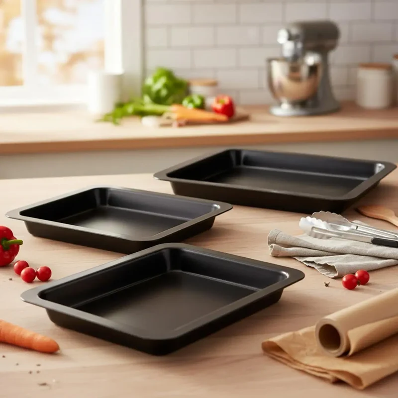 BANDEJA HORNO 36X24X4CM SWEET GREY