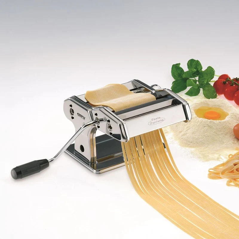 Set para pasta fresca con máquina de acero inoxidable PERFETTA y secador DIVERSO Gefu
