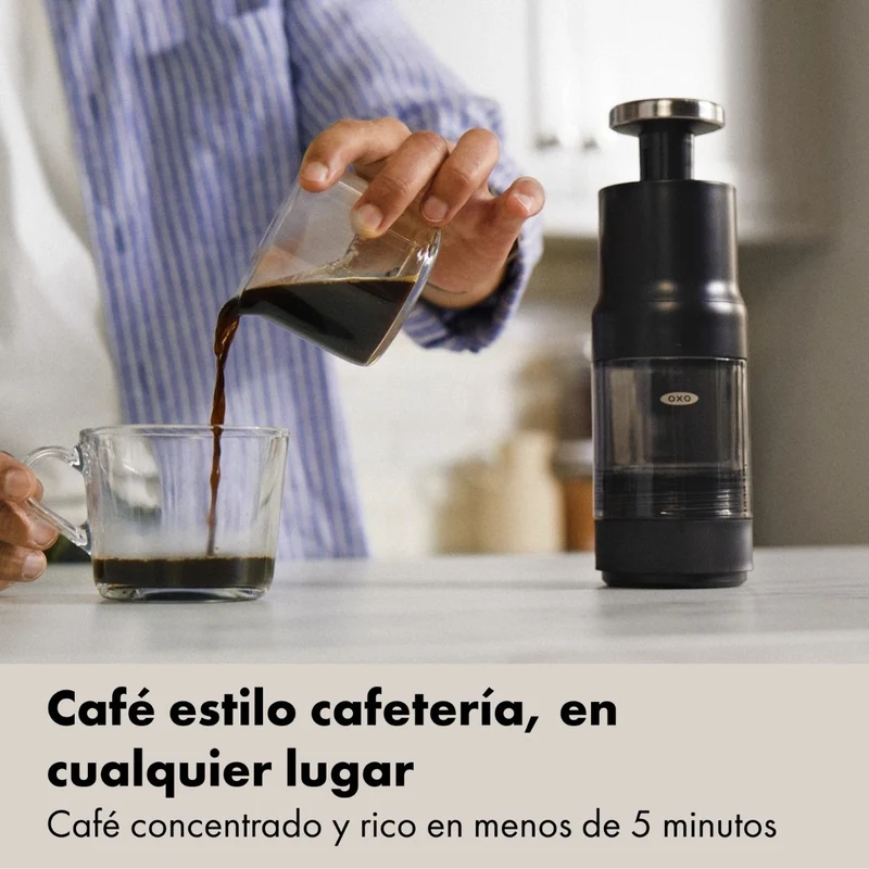 Cafetera portátil manual para café caliente y cold brew Rapid Brewer OXO