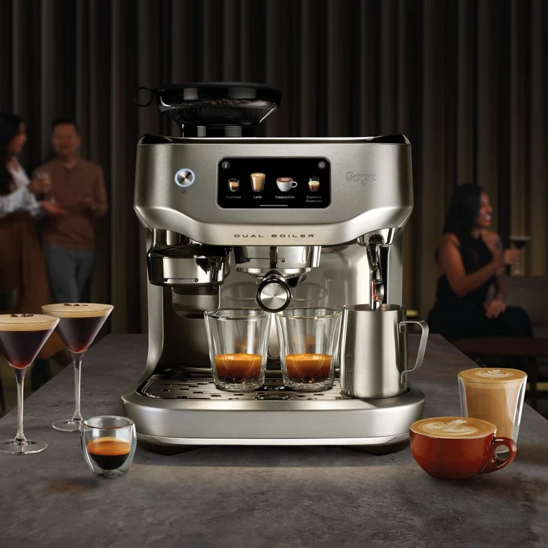 Cafetera espresso automática con molinillo y pantalla táctil The Oracle™ Dual Boiler Sage