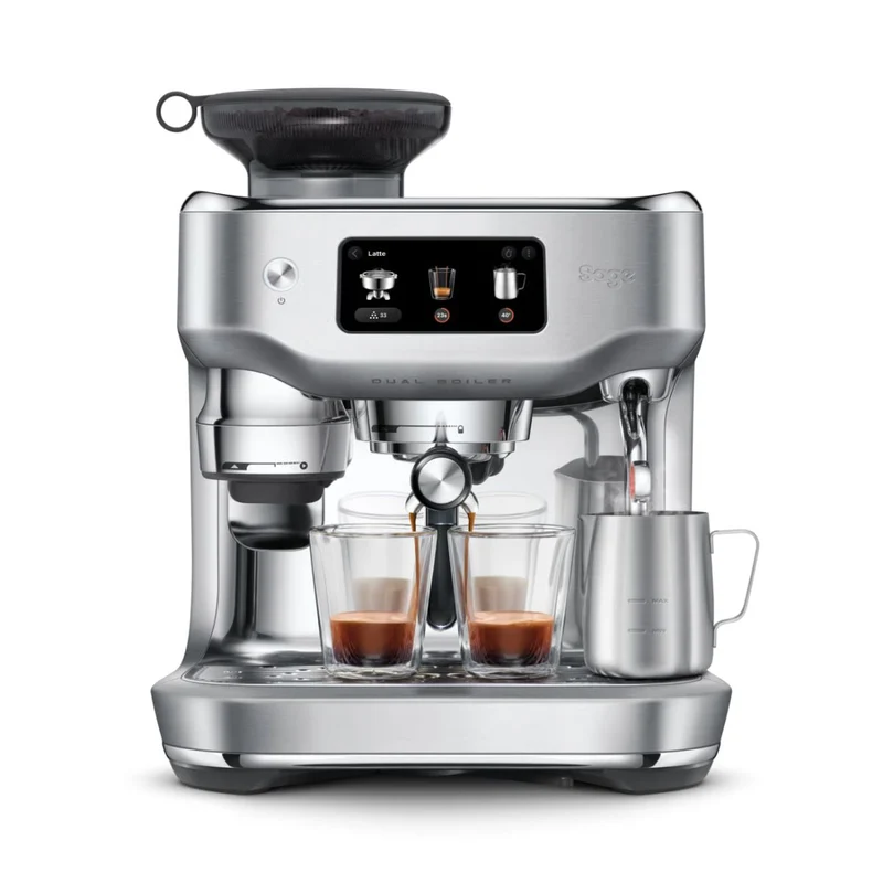 Cafetera espresso automática con molinillo y pantalla táctil The Oracle™ Dual Boiler Sage