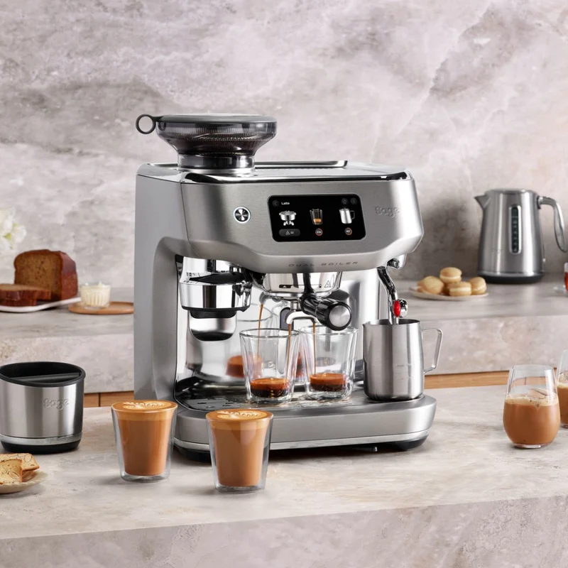 Cafetera espresso automática con molinillo y pantalla táctil The Oracle™ Dual Boiler Sage