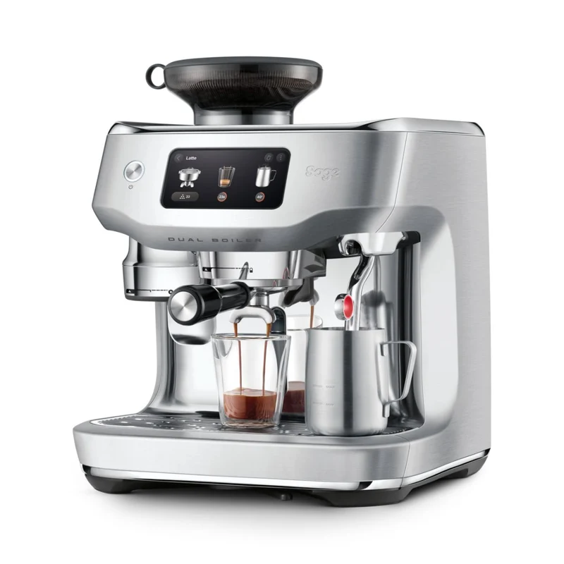 Cafetera espresso automática con molinillo y pantalla táctil The Oracle™ Dual Boiler Sage