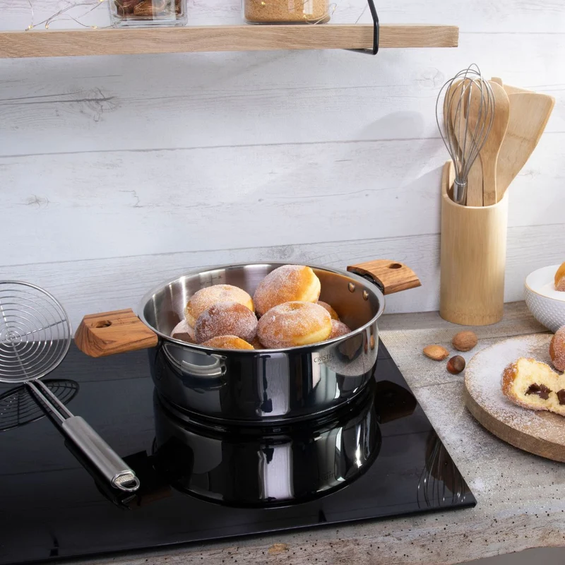 Cacerola y sauté de acero inoxidable multicapa Casteline Cristel