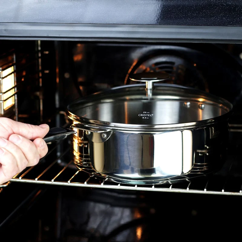 Cacerola y sauté de acero inoxidable multicapa Casteline Cristel