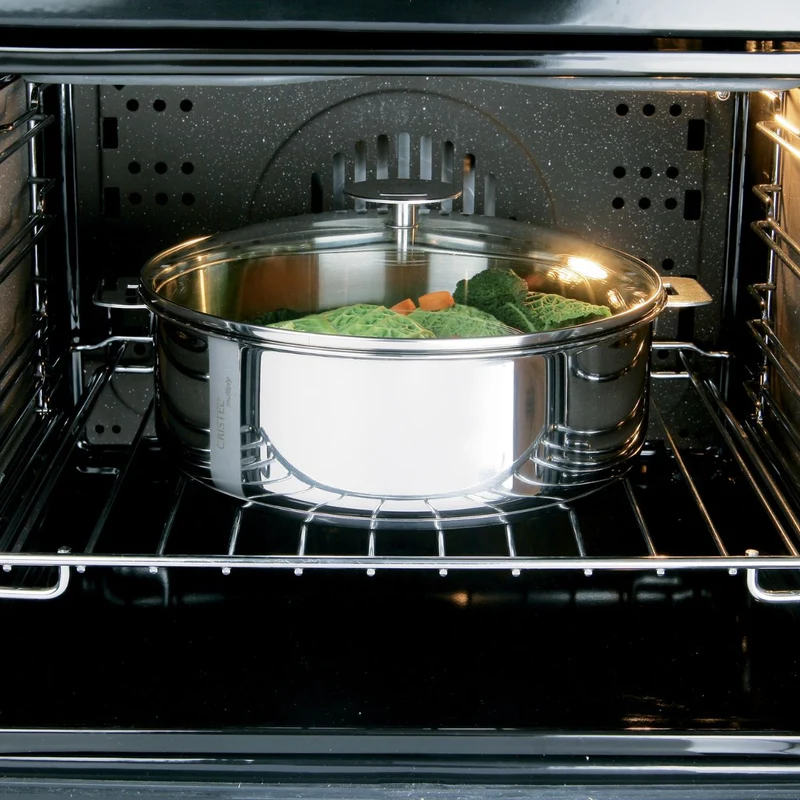 Cacerola y sauté de acero inoxidable multicapa Casteline Cristel