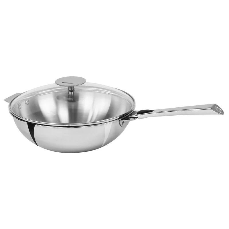 Wok de acero inoxidable multicapa Casteline Cristel