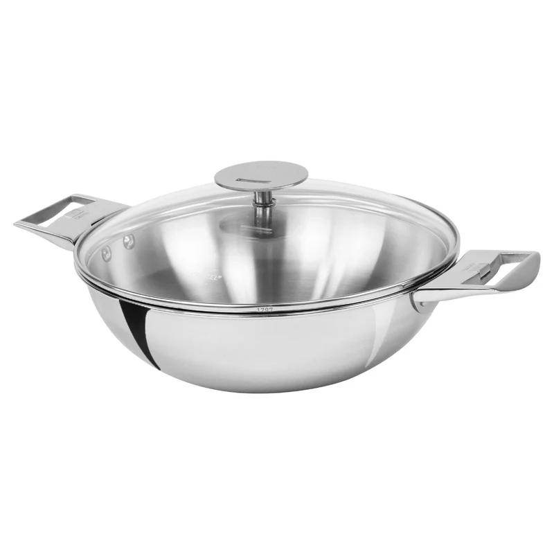 Wok de acero inoxidable multicapa Casteline Cristel