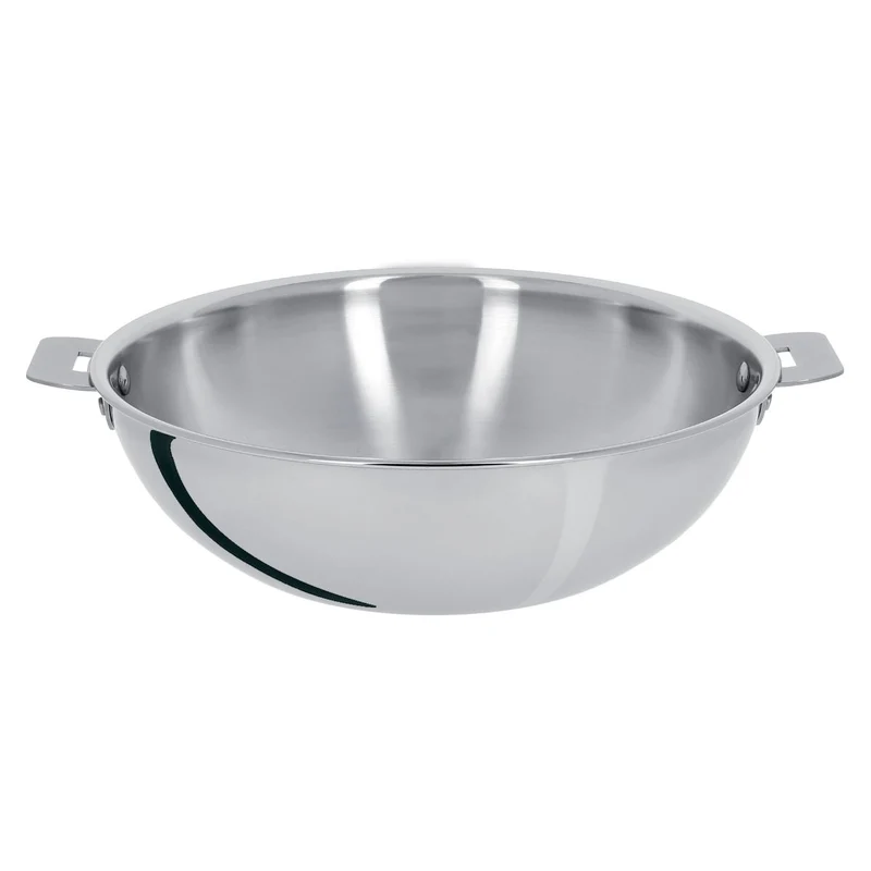 Wok de acero inoxidable multicapa Casteline Cristel