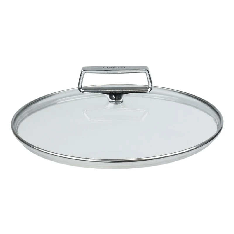 Wok de acero inoxidable 3-Ply con tapa de cristal Castel'Pro Cristel