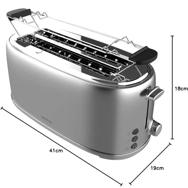 TOSTADOR VERTICAL TOAST&TASTE 1600 RETRO DOUBLE INOX