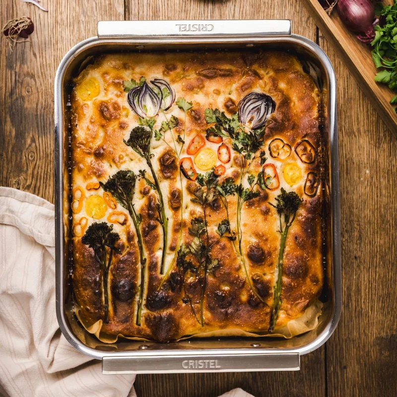 Bandeja para horno de acero inoxidable 3-Ply Cristel