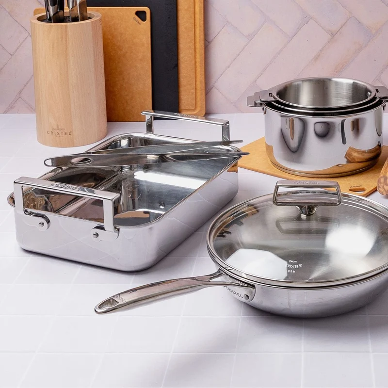 Bandeja para horno de acero inoxidable 3-Ply Cristel