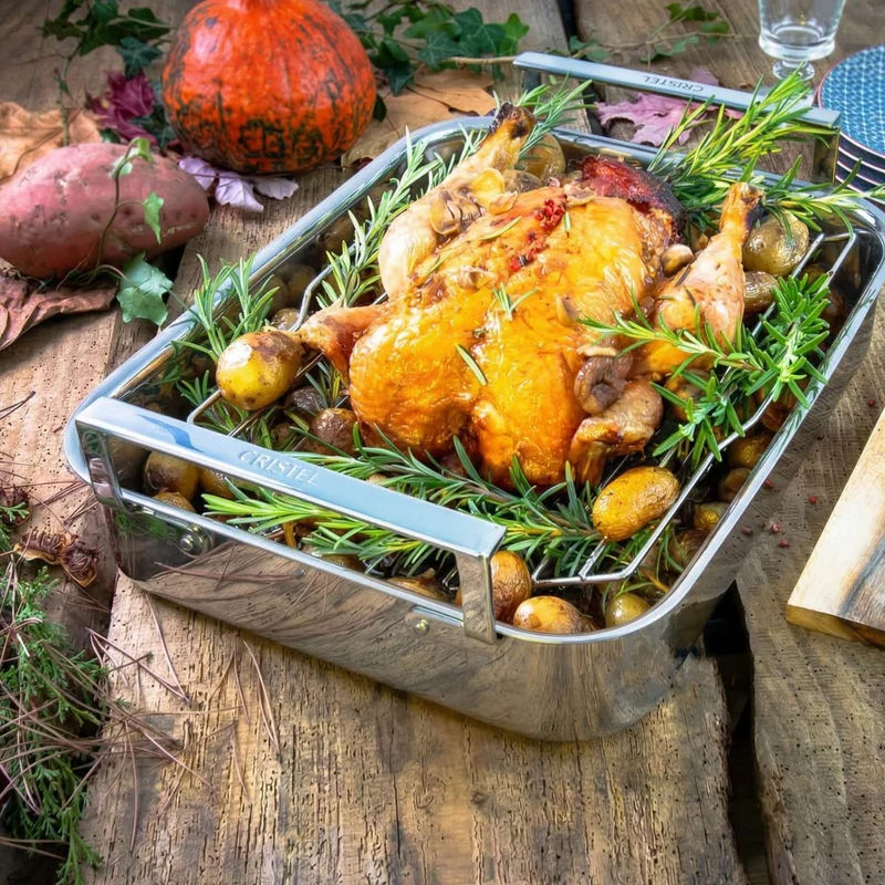 Bandeja para horno de acero inoxidable 3-Ply Cristel