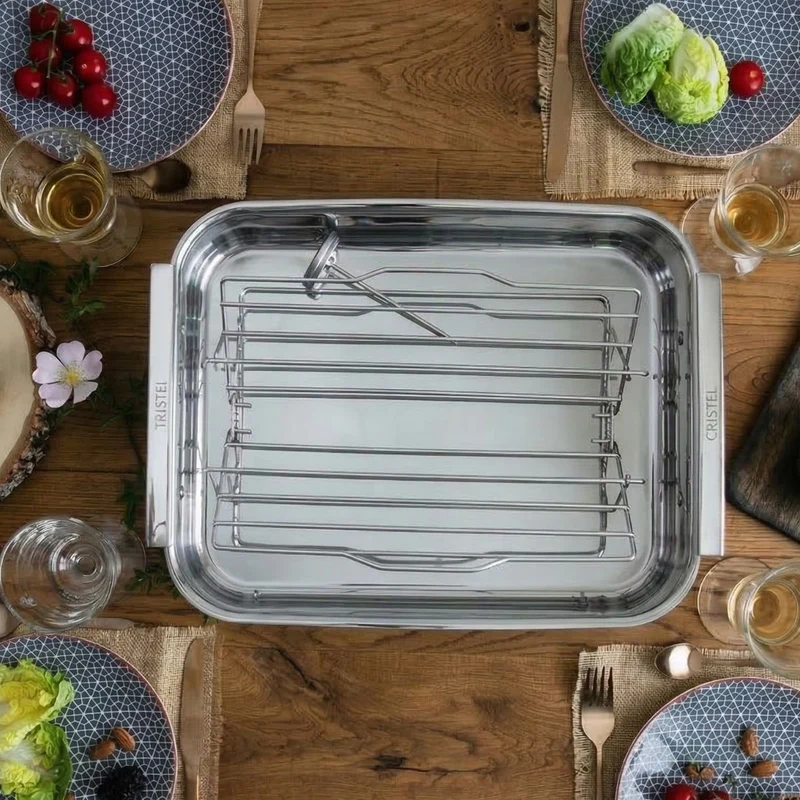 Bandeja para horno de acero inoxidable 3-Ply Cristel