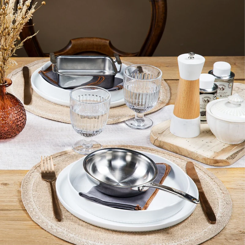 Sartén de acero inoxidable mini 3-Ply Castel`Pro Cristel