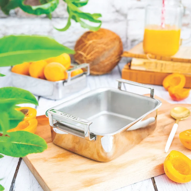 Bandeja de acero inoxidable mini 3-Ply Cristel