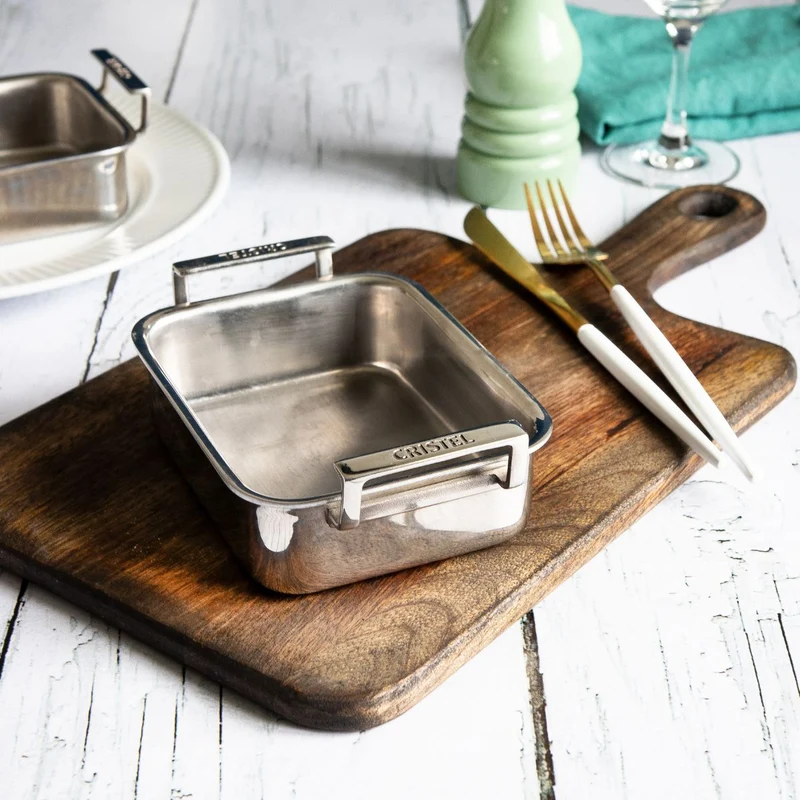Bandeja de acero inoxidable mini 3-Ply Cristel