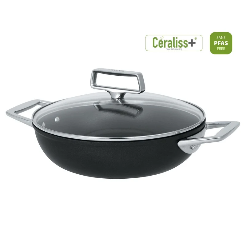 Cacerola baja cerámica con tapa Ceraliss+ Castel'Pro Cristel