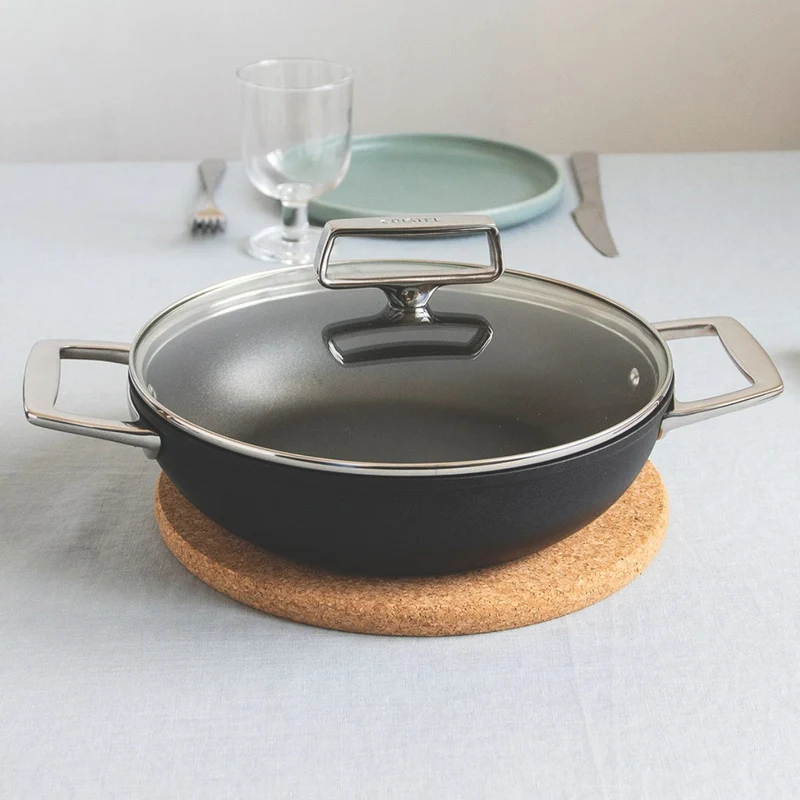 Cacerola baja cerámica con tapa Ceraliss+ Castel'Pro Cristel