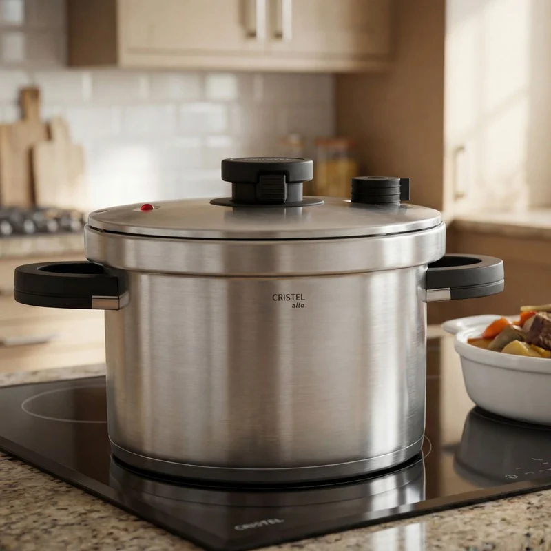 Olla rápida de acero inox Alto Cristel