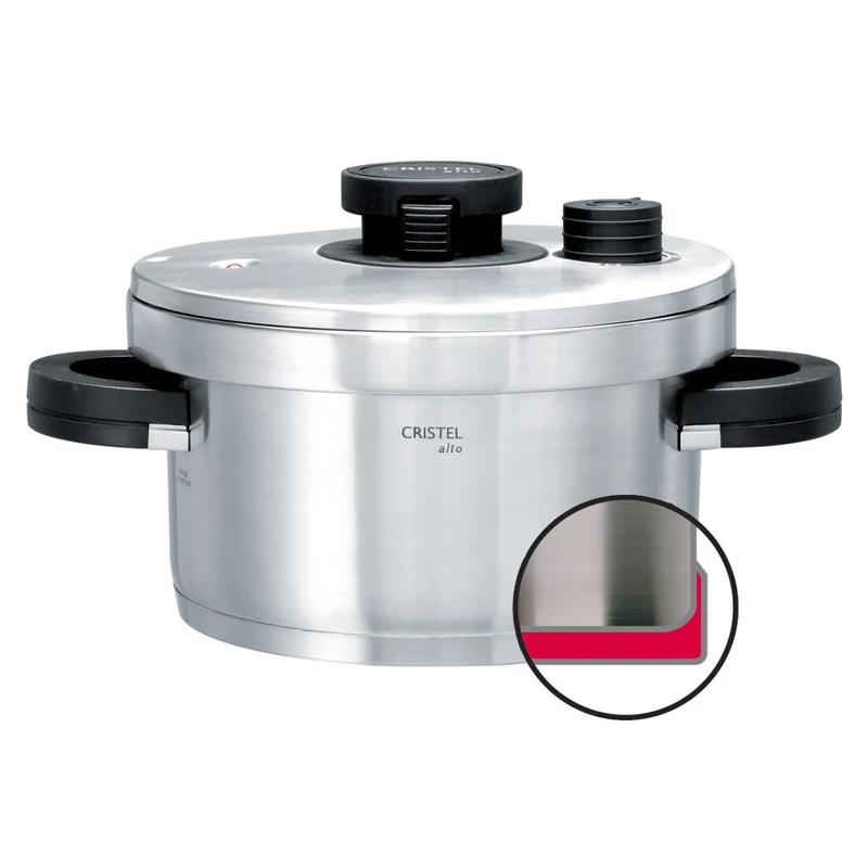 Olla rápida de acero inox Alto Cristel