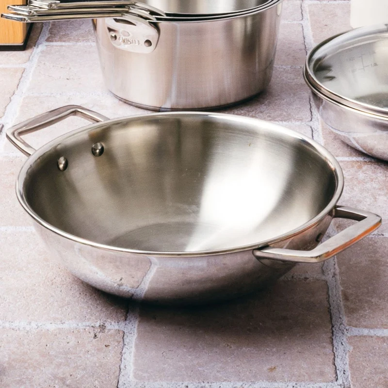 Cacerola alta de acero inoxidable 5-Ply con tapa Castel'Pro Cristel