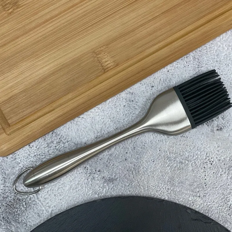 Pincel de Silicona Lacor 22cm con Mango de Acero Inoxidable - Cocina y Repostería