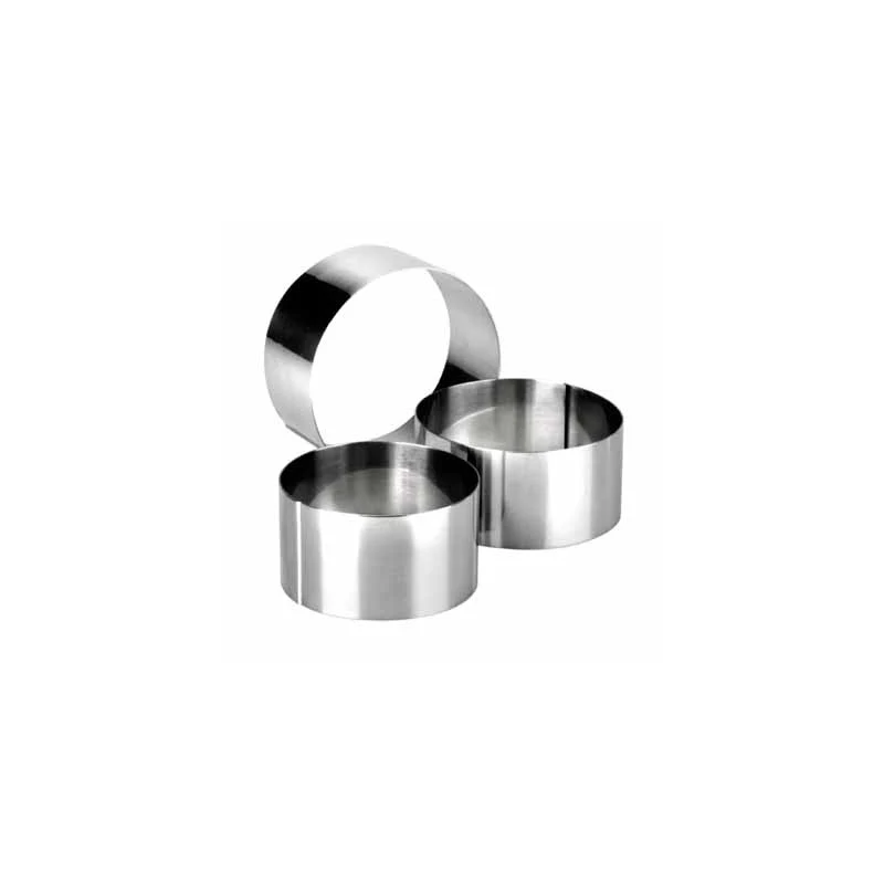 Aro de Emplatar Redondo 12x6 cm Acero Inox