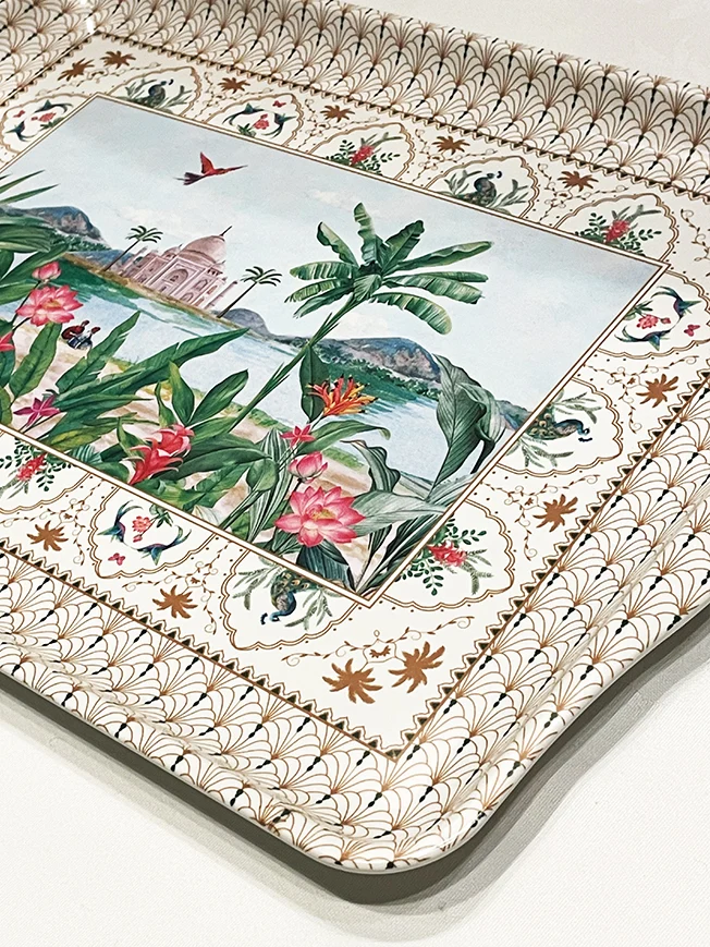 Bandeja Rectangular Grande 'Paradise Sauvage' - 46x32 cm
