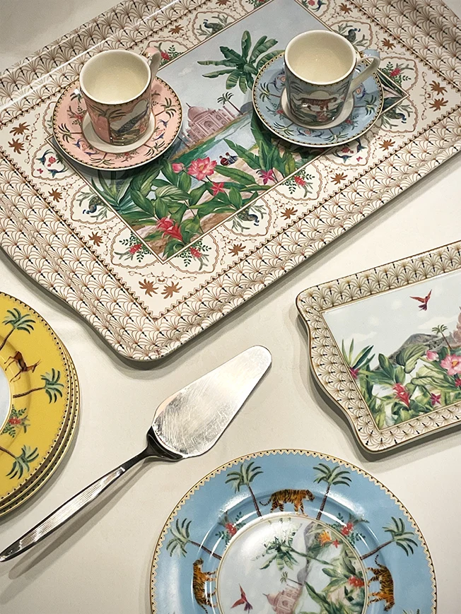 Bandeja Rectangular Grande 'Paradise Sauvage' - 46x32 cm