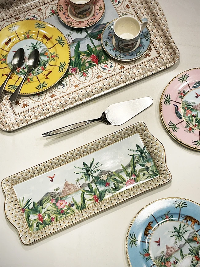 Bandeja Rectangular Grande 'Paradise Sauvage' - 46x32 cm
