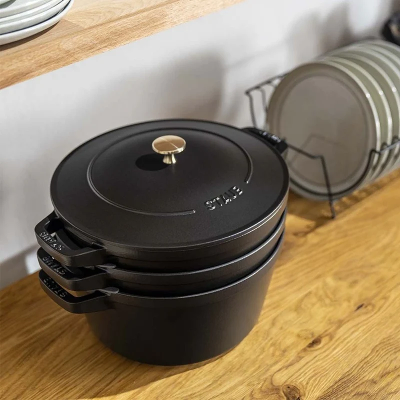 Set de 4 piezas de hierro fundido apilables Staub