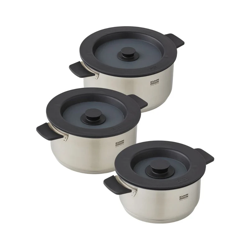 Conjunto de 3 ollas Smart&Compact Kuhn Rikon