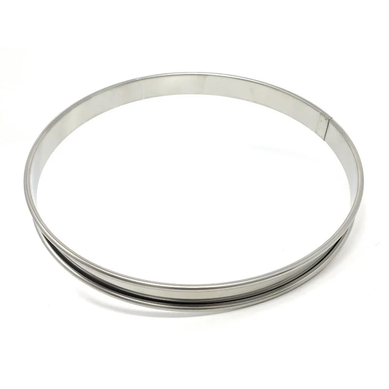 Aro para Tartas 16 cm Acero Inoxidable - Altura 2 cm con Borde De Buyer