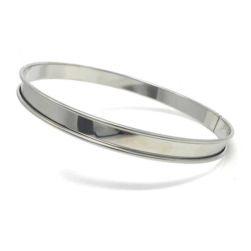 Aro para Tartas 16 cm Acero Inoxidable - Altura 2 cm con Borde De Buyer