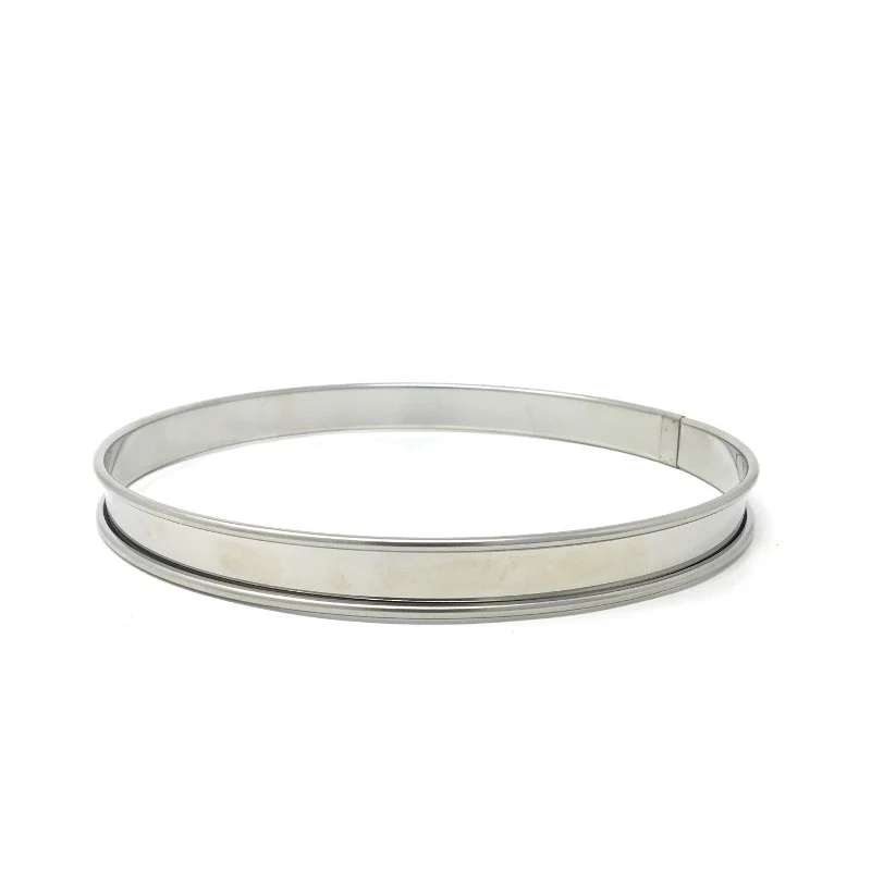 Aro para Tartas 18 cm Acero Inoxidable - Altura 2 cm con Borde De Buyer