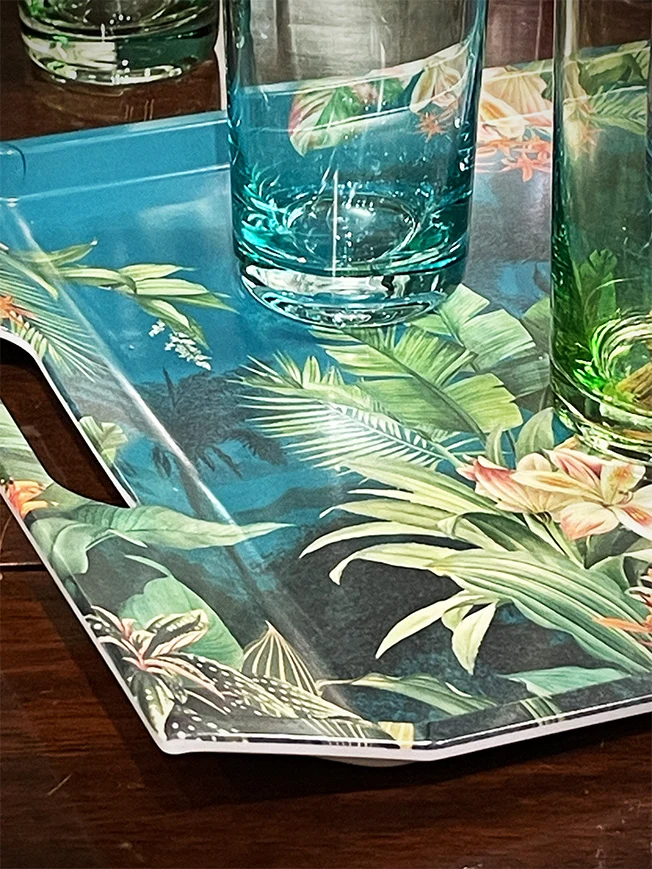 Bandeja Rectangular Grande 'Serengeti' - 47x31 cm