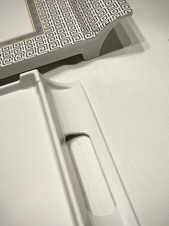 Bandeja Rectangular Pequeña 'Palladium' - 40x19 cm