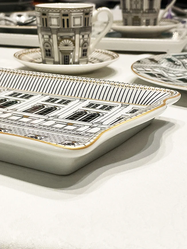 Bandeja de Servir de Porcelana 'Palazzo' - 35x15 cm