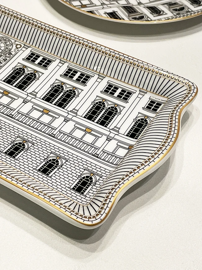 Bandeja de Servir de Porcelana 'Palazzo' - 35x15 cm