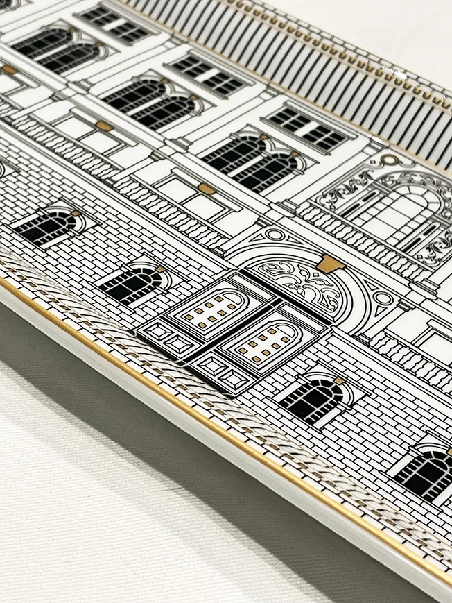 Bandeja de Servir de Porcelana 'Palazzo' - 35x15 cm