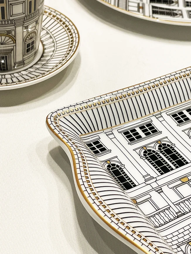Bandeja de Servir de Porcelana 'Palazzo' - 35x15 cm
