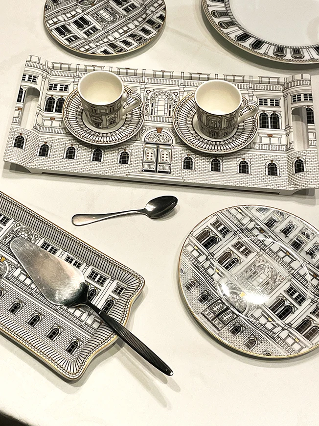 Bandeja de Servir de Porcelana 'Palazzo' - 35x15 cm