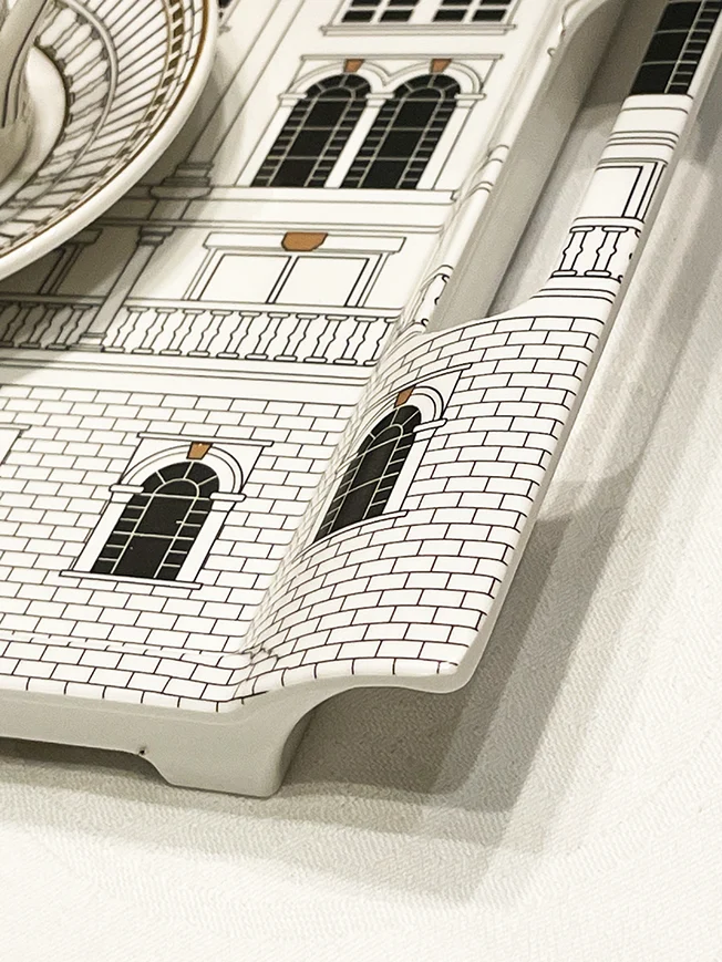 Bandeja Rectangular Pequeña 'Palazzo' - 40x19 cm