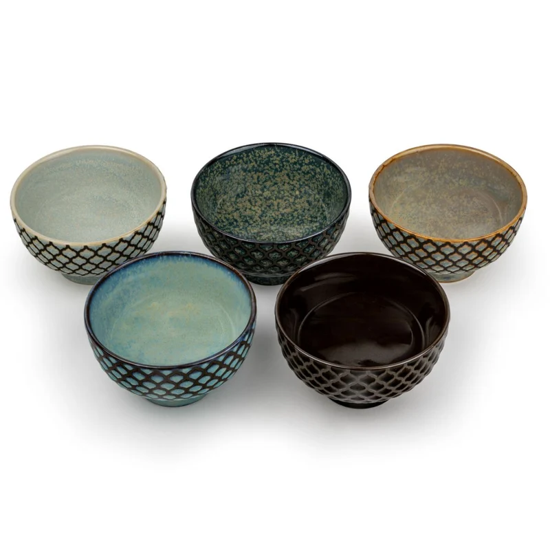 Juego de 5 boles de porcelana para aperitivos Sara Bredemeijer