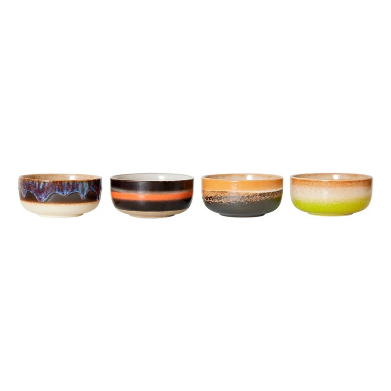 70s Ceramics: Dessert Bowls - Humus (set de 4)