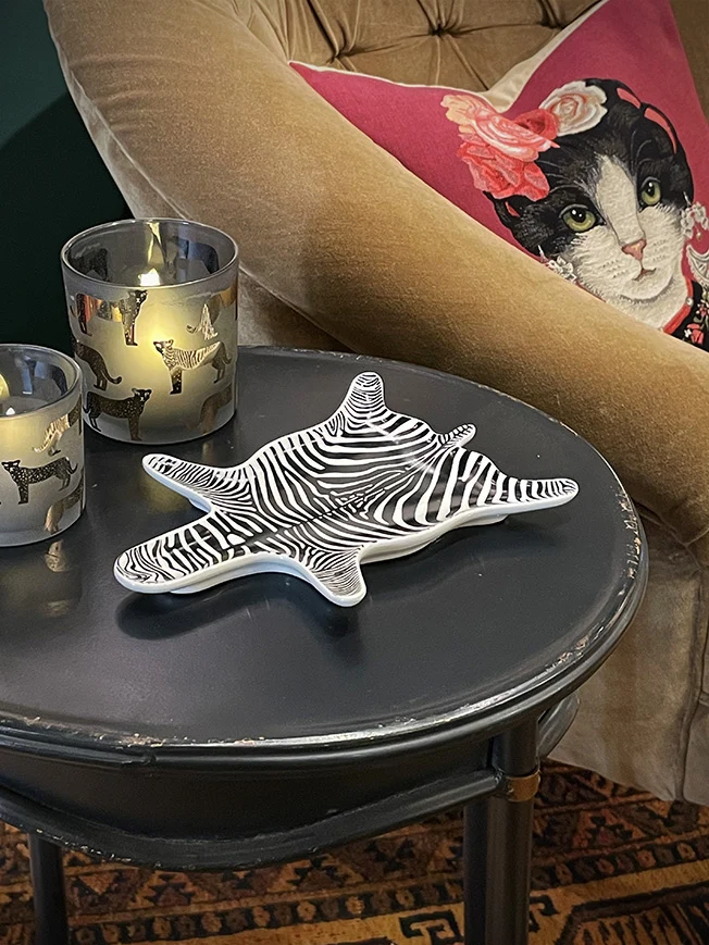 Bandeja Decorativa 'Zebra Hide'